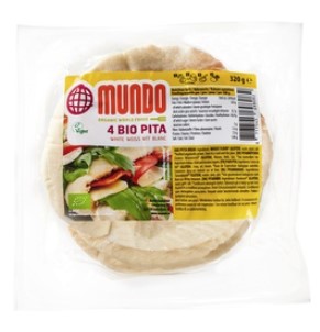 Pita broodjes wit 4 st van OMundo, 6 x 320 g